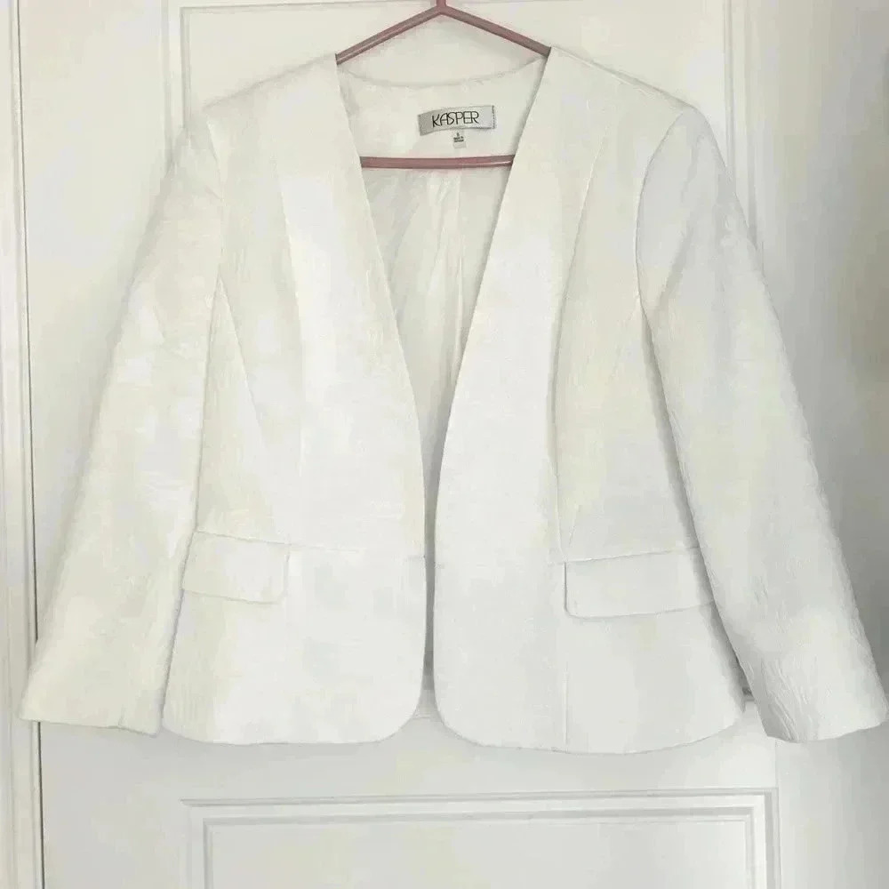 White  brocade Bazer